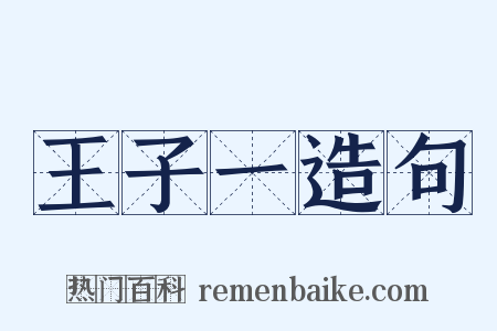 王子一造句是什么意思的图片